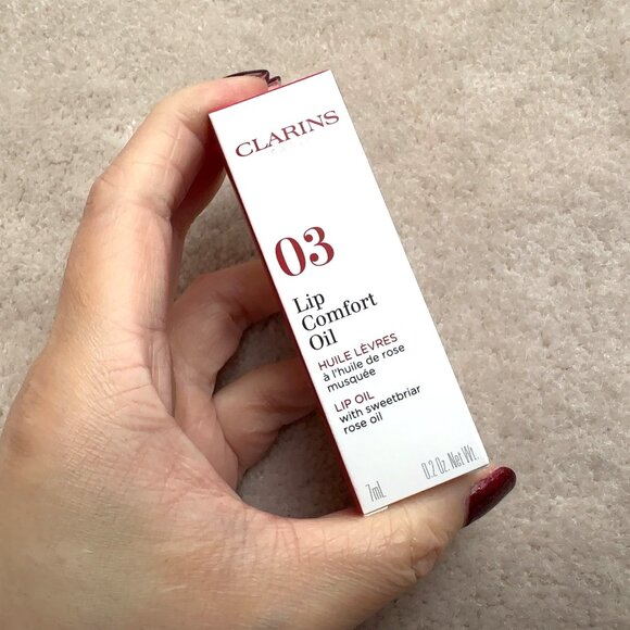 Clarins Lip Comfort Oil in Shade 03 Cherry - Picture 2 of 3